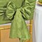 10 Pieces Moss Green Crushed Taffeta Chair Sashes 9.5x108"